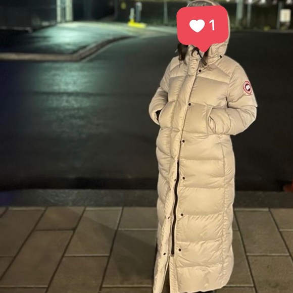 Brand: Canada goose Alliston parka. Size: medium. Color: light gray - Picture 6 of 9